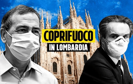 Coprifuoco in Lombardia da giovedì