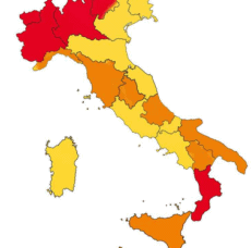 Covid: Nuove zone arancioni,  altre 5 regioni d’Italia