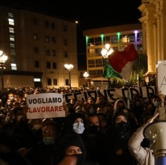 Calabria: proteste contro il lockdown